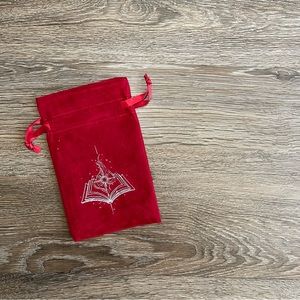Illumicrate The Final Strife Velvet Embroidered Drawstring Pouch